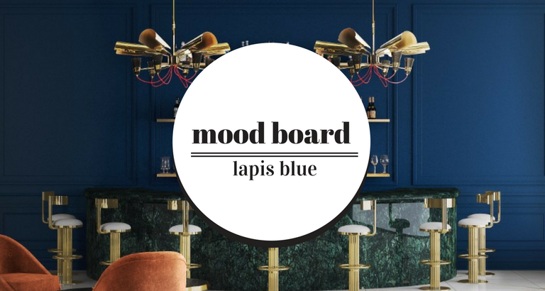 Mood Board- Using Lapis Blue on Your Mid-Century Furniture
