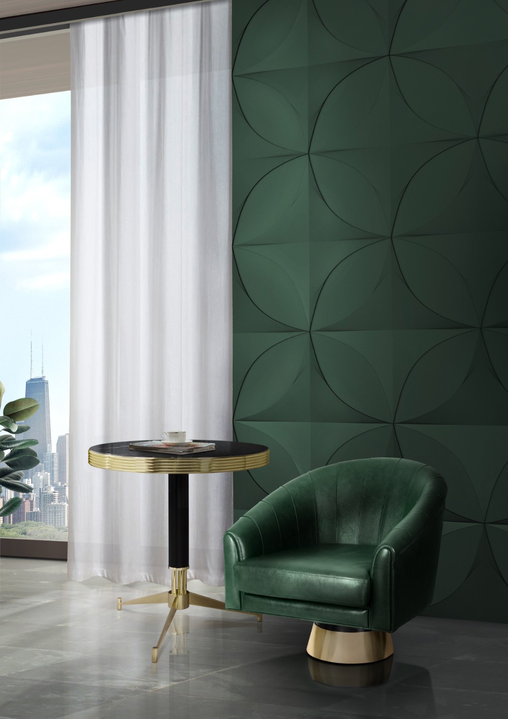 2018 Color Trends- Rocking a Green Decor in Your Mid-Century Home