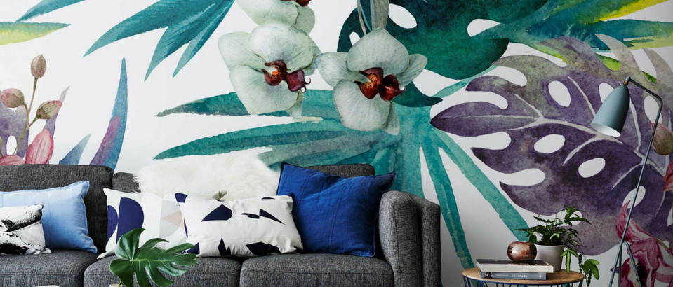 Home Decor Ideas- Palm Springs Inspired Wallpaper Patterns