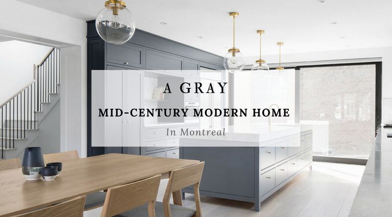 A Gray Mid-Century Modern House In Temperamental Montreal