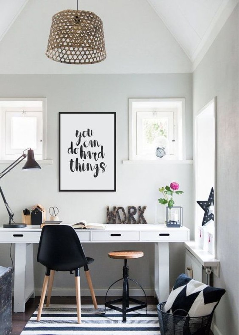 home office decor ideas, contemporary home office, eclectic home office, home office ideas, traditional home office, mid-century home office, home office trends
