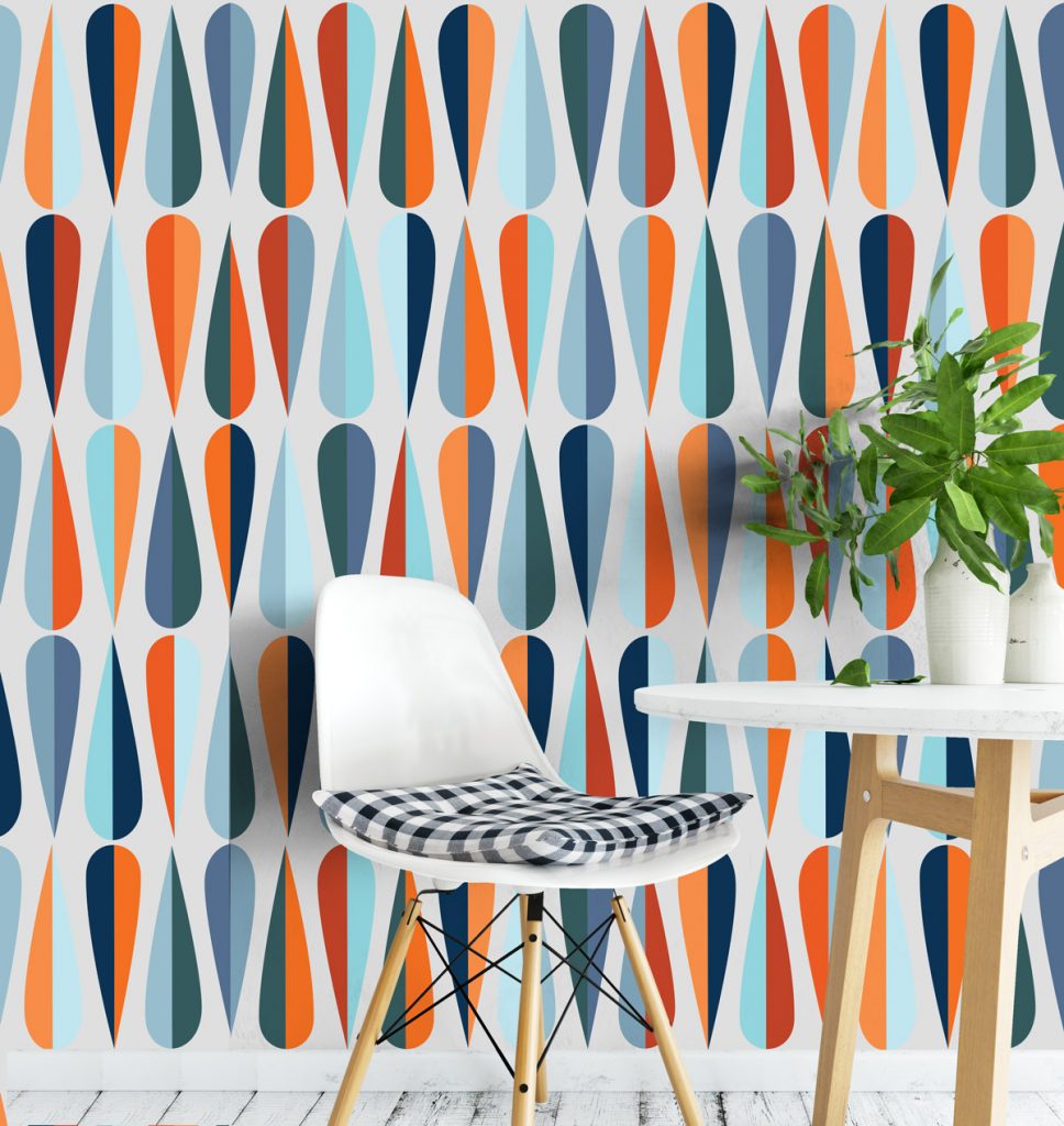 10 Mid-Century Modern Wallpaper Ideas That You Will Love!_4