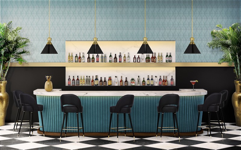 See The Trendy Mid-Century Modern Design Of The Famous Oliveto Restaurant & Lounge!
