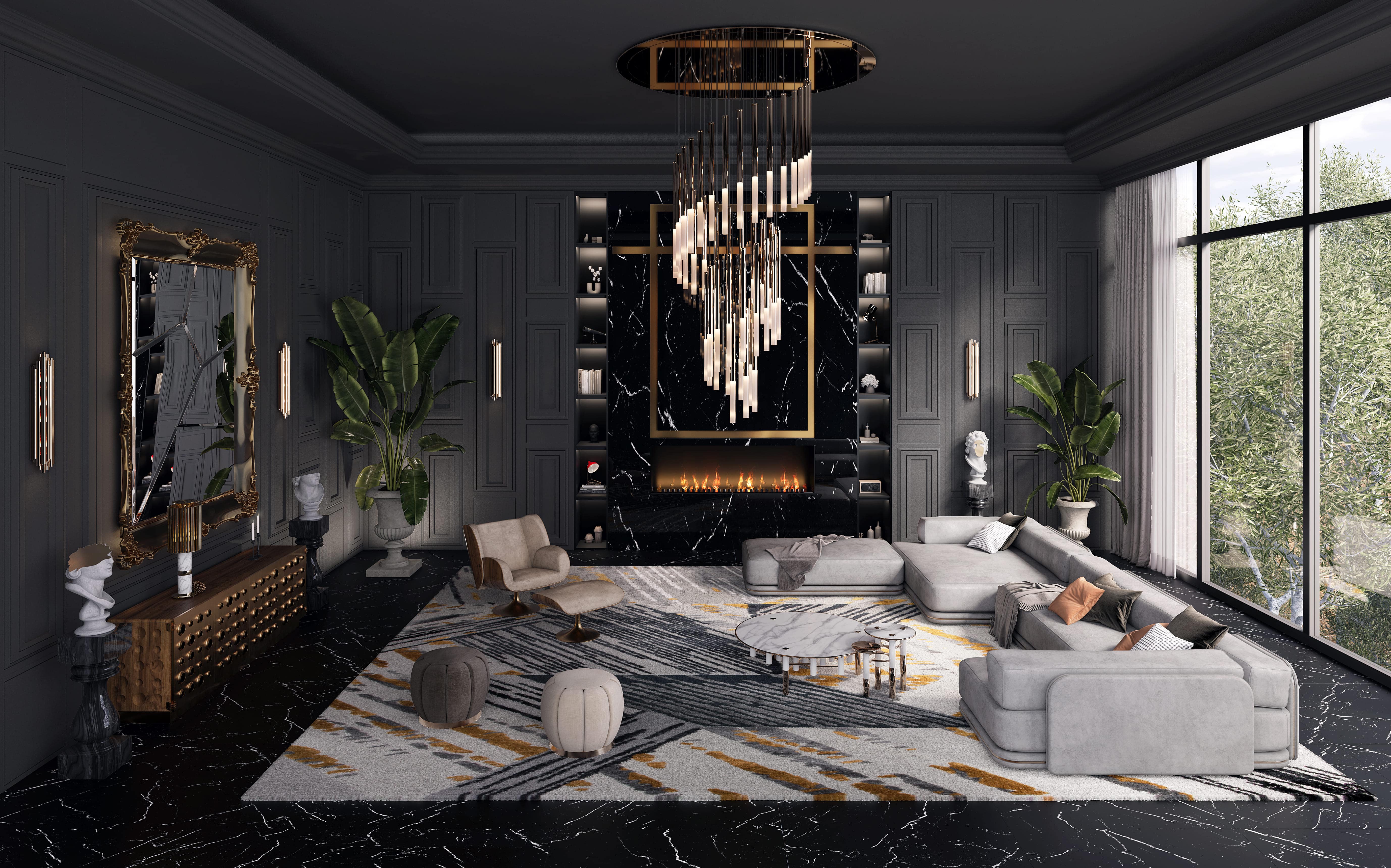 32 Elegant Living Rooms That Showcase the Art of Luxury_21-min